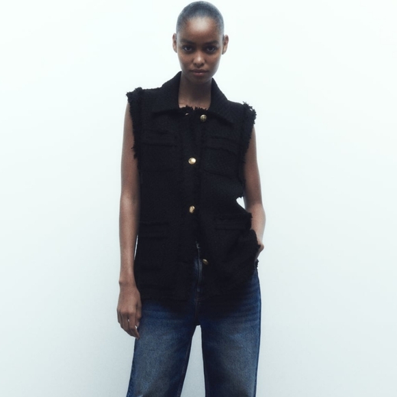 Zara buttoned vest size S - Picture 4 of 10